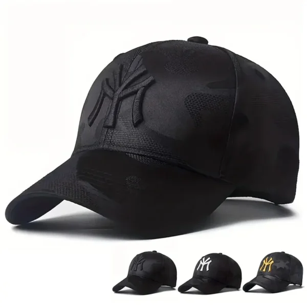 Sombreros de béisbol de camuflaje con bordado de letras a la moda, sombreros casuales ajustables para exteriores para primavera y otoño, sombrero protector solar