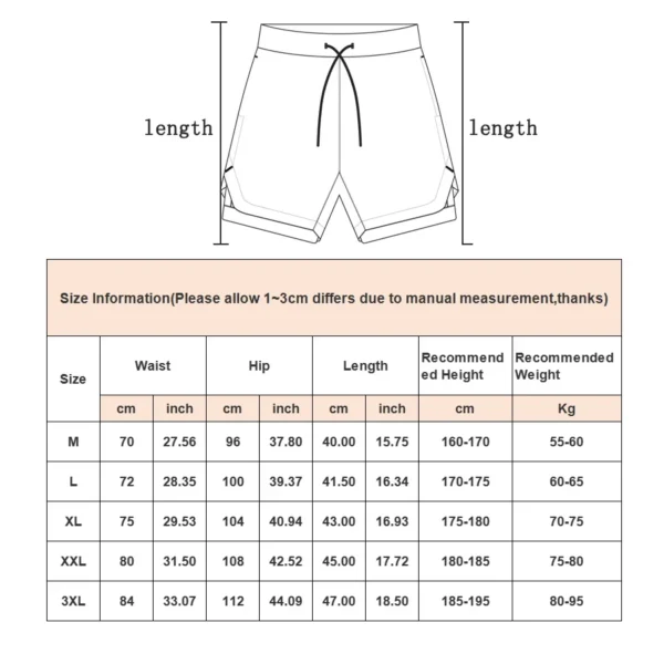 Pantalones cortos de camuflaje para correr para hombre, pantalones cortos deportivos para gimnasio 2 en 1, entrenamiento de secado rápido, gimnasio, Fitness, pantalones cortos para correr, pantalones cortos de verano para hombre - Image 6